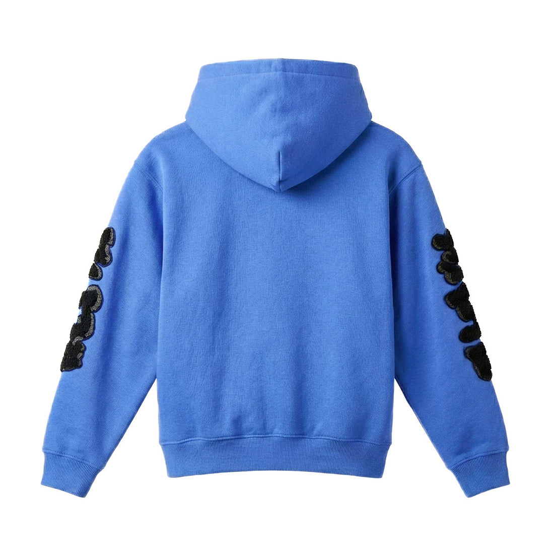 Blue Graphic Pullover Hoodie
