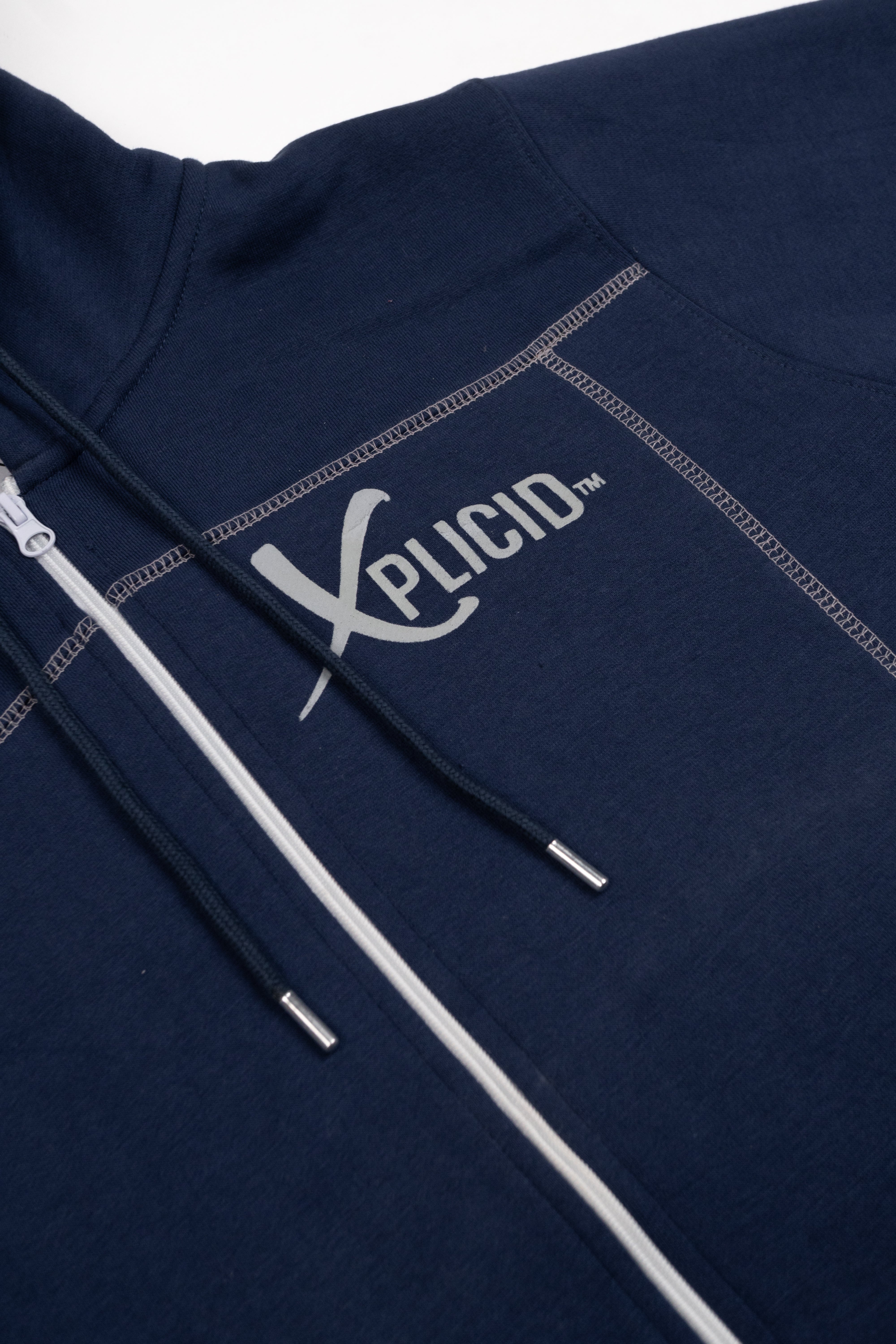Xplicio Zipper Hoodie Blue
