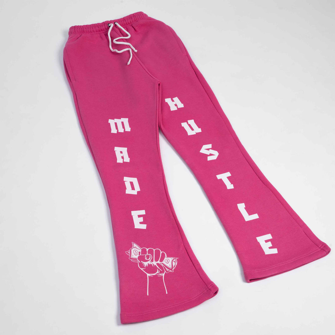 HUSTLE MADE  FLARES - Pink