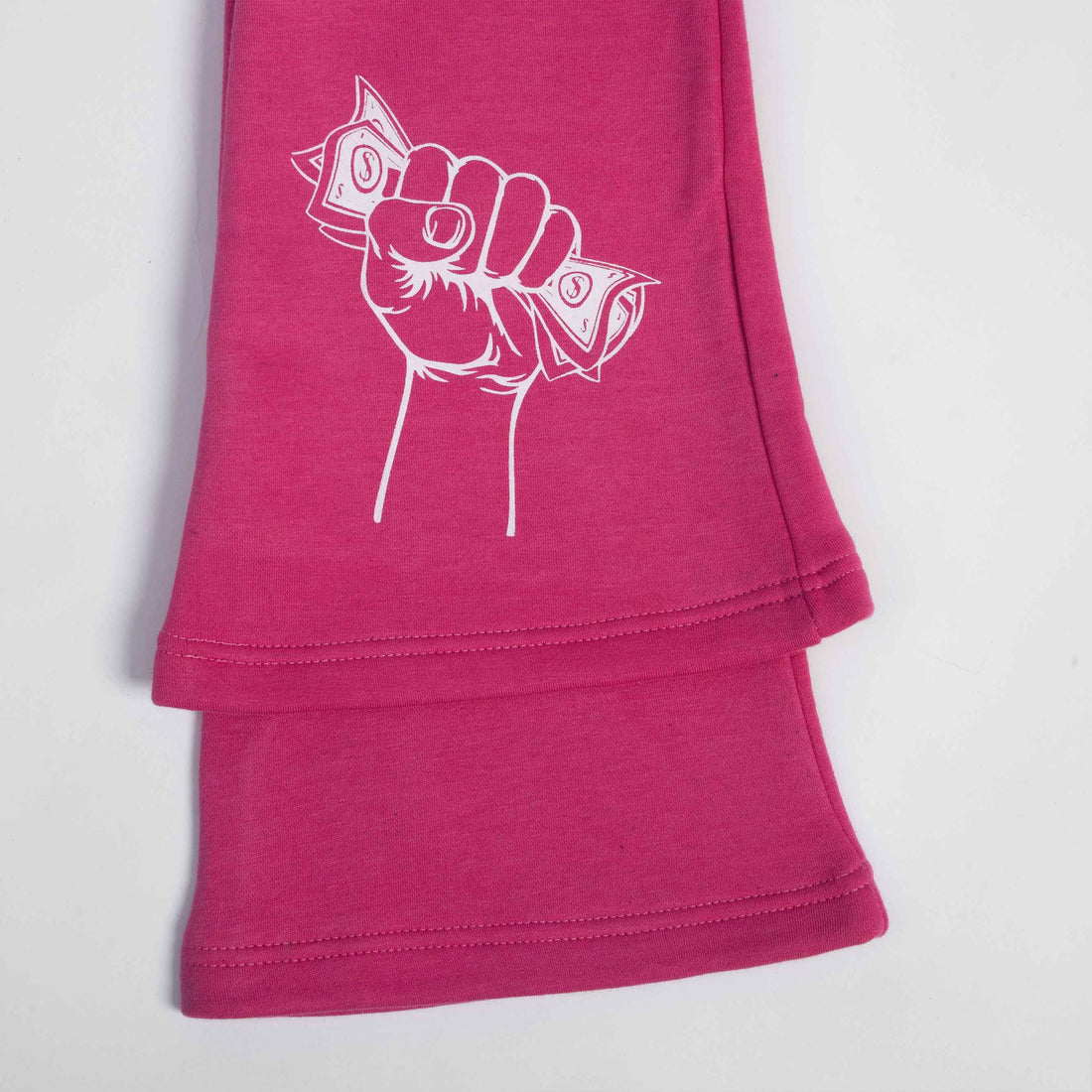 HUSTLE MADE  FLARES - Pink