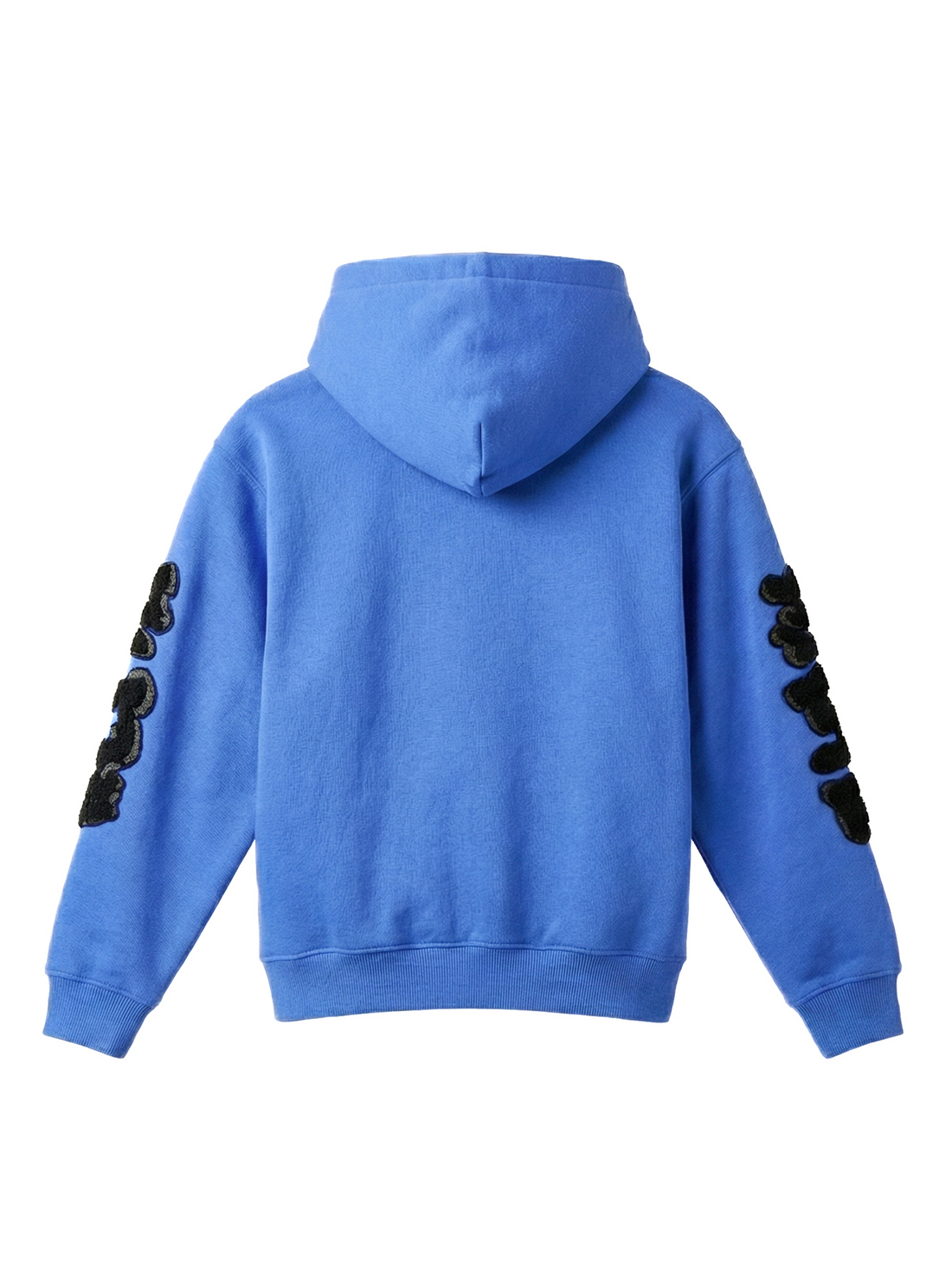 Blue Graphic Pullover Hoodie