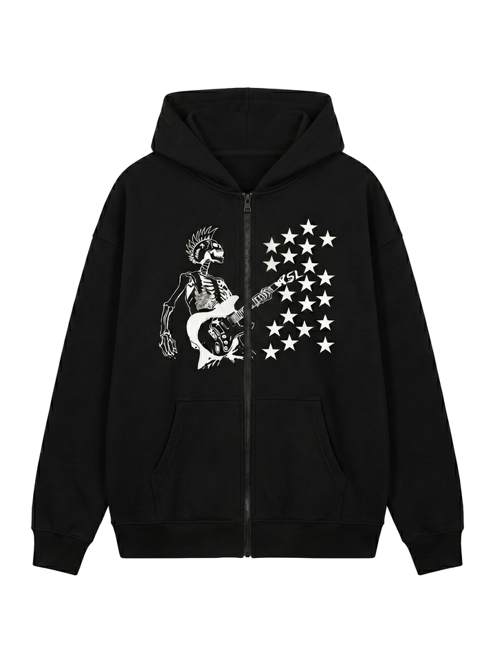 Rock Zipper Hoodie