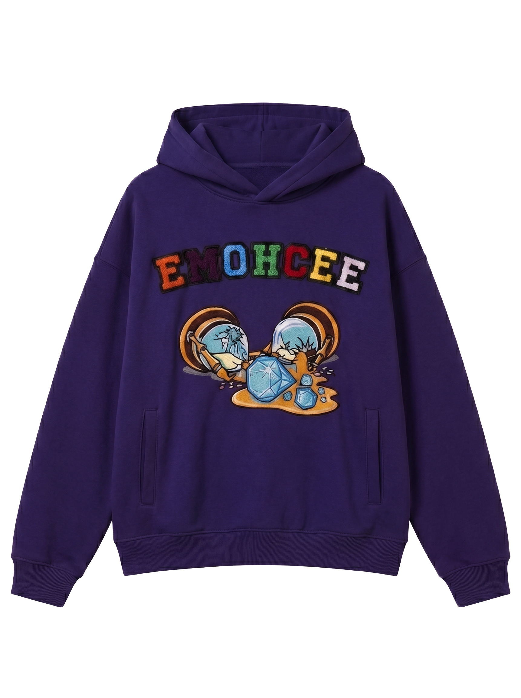 Iron Crest Hoodie Purple