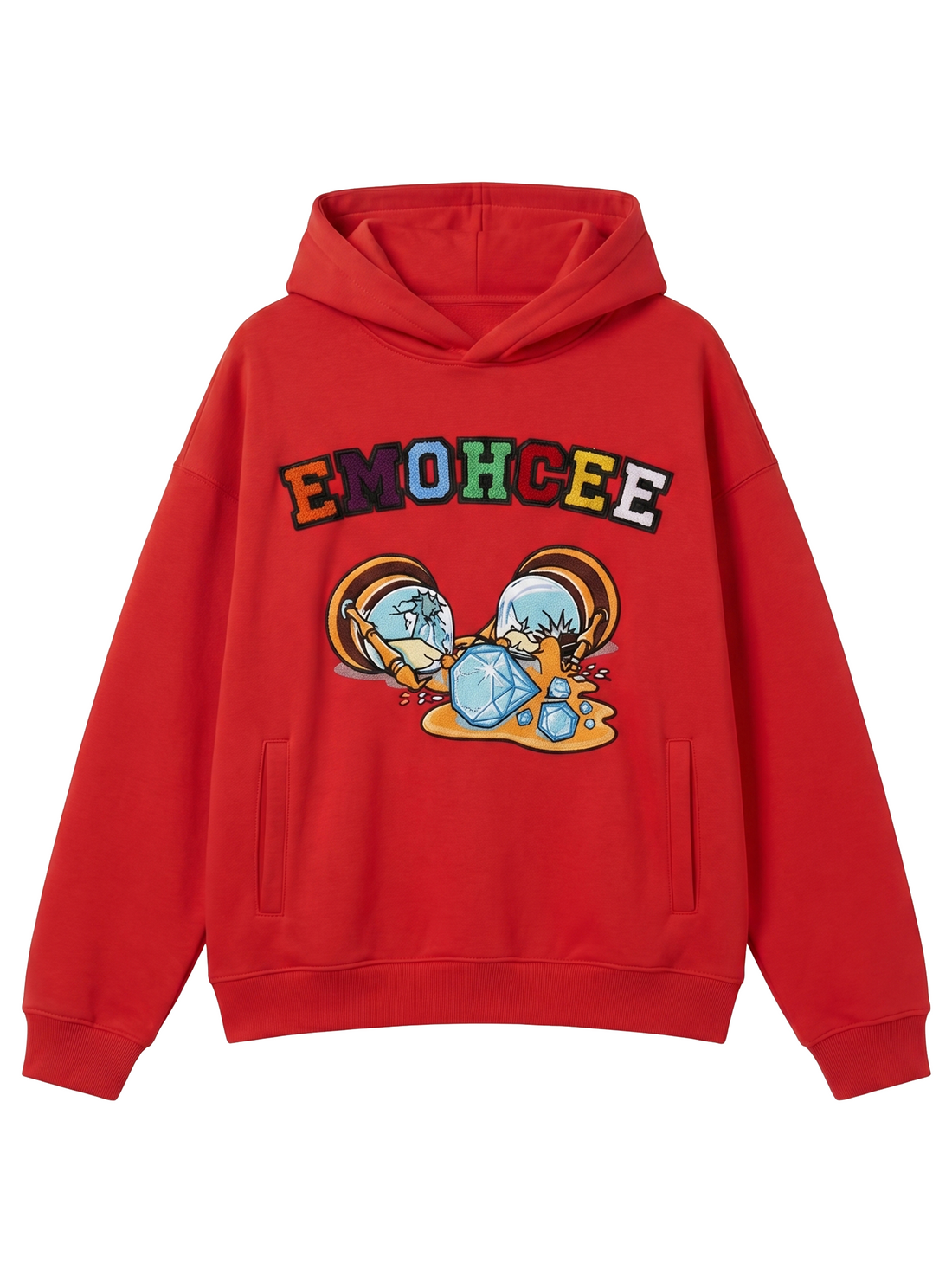 Iron Crest Hoodie Red