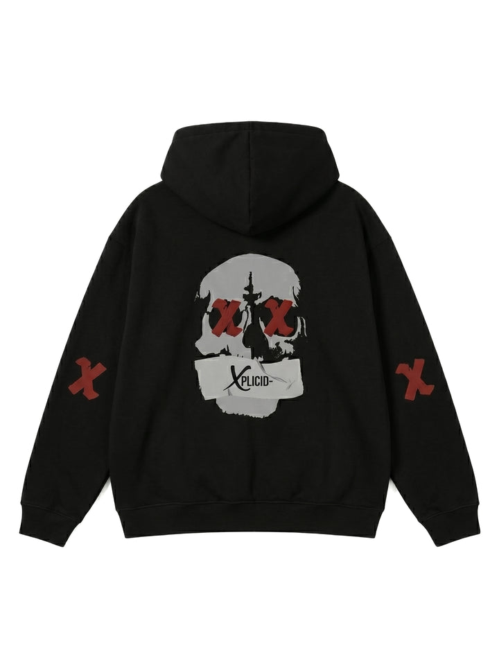 Xplicio Zipper Hoodie Black