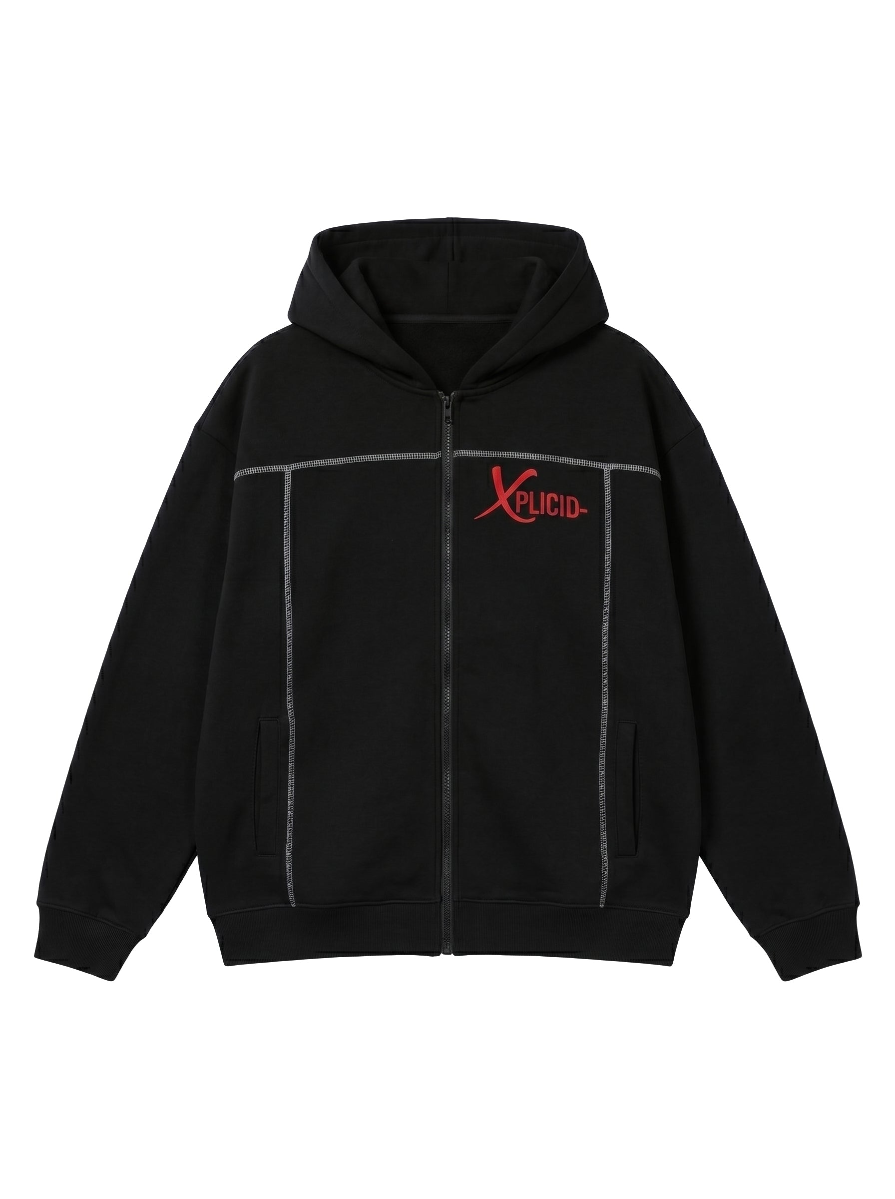 Xplicio Zipper Hoodie Black