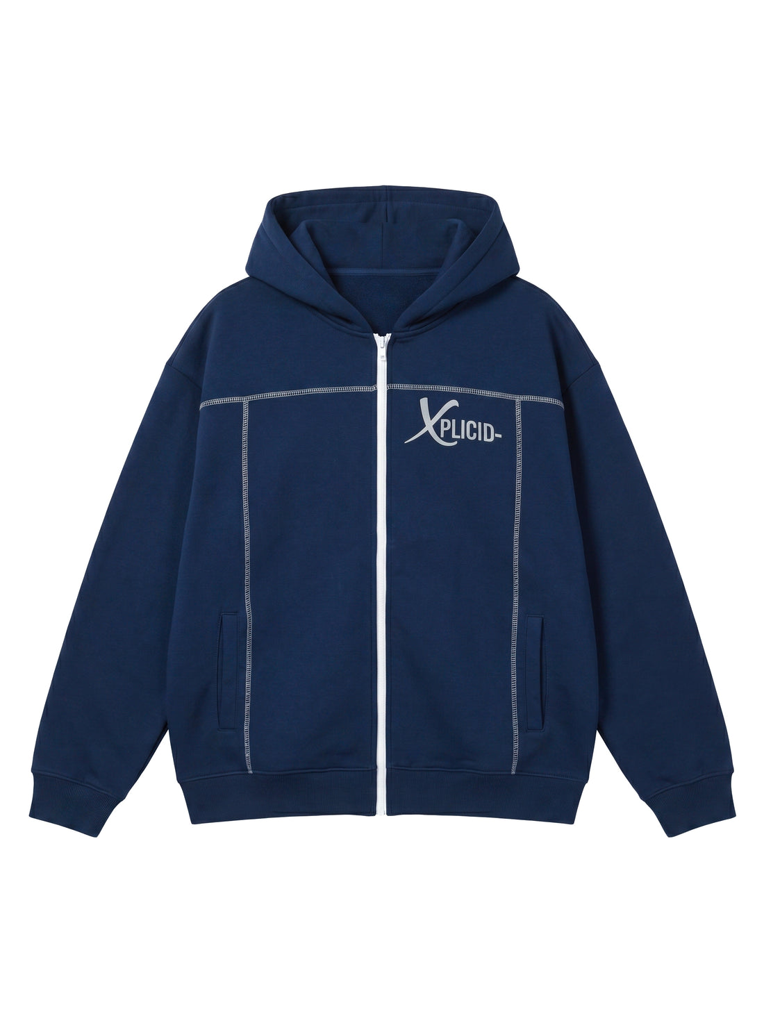Xplicio Zipper Hoodie Blue